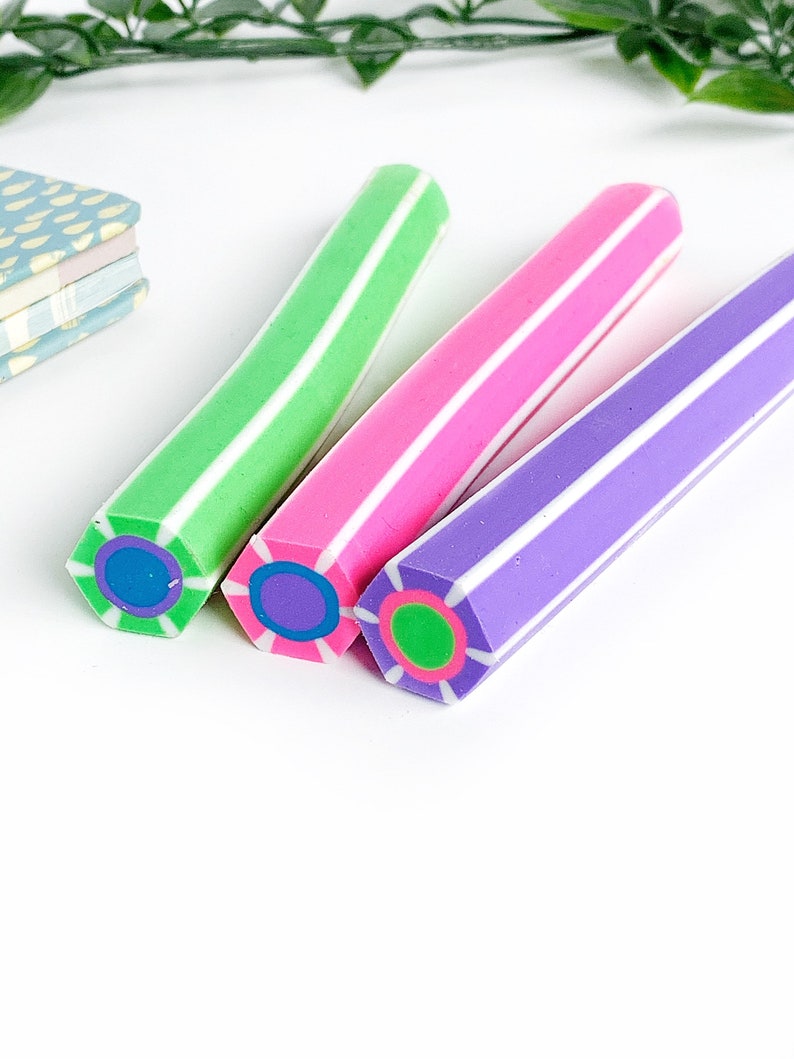 Jumbo Pencil Shaped Eraser Rainbow Rubber Novelty Etsy