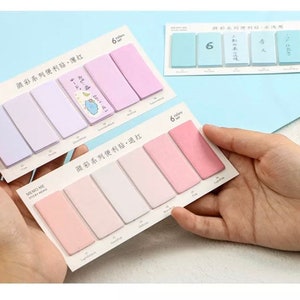 Pastel Index Tabs Memo Sticky Notes Planner Tabs Sticky Tabs Page Bookmark Memo Pad Sticky Notes Kawaii Stationery image 4