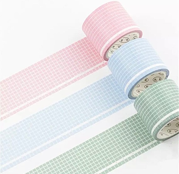 Wide Grid Washi Tape - Journal Decorative Tape - Geometric Washi Tape - Planner Supplies - Washi Tape