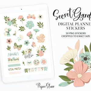 Floral Stickers iPad Planner Stickers Digital Planner Stickers Summer Stickers Goodnotes Stickers Digital Stickers Hand Drawn Stickers