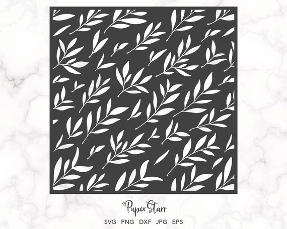 Buy Folaige Leaf Background Cut File for Silhouette Cricut or Online in  India - Etsy