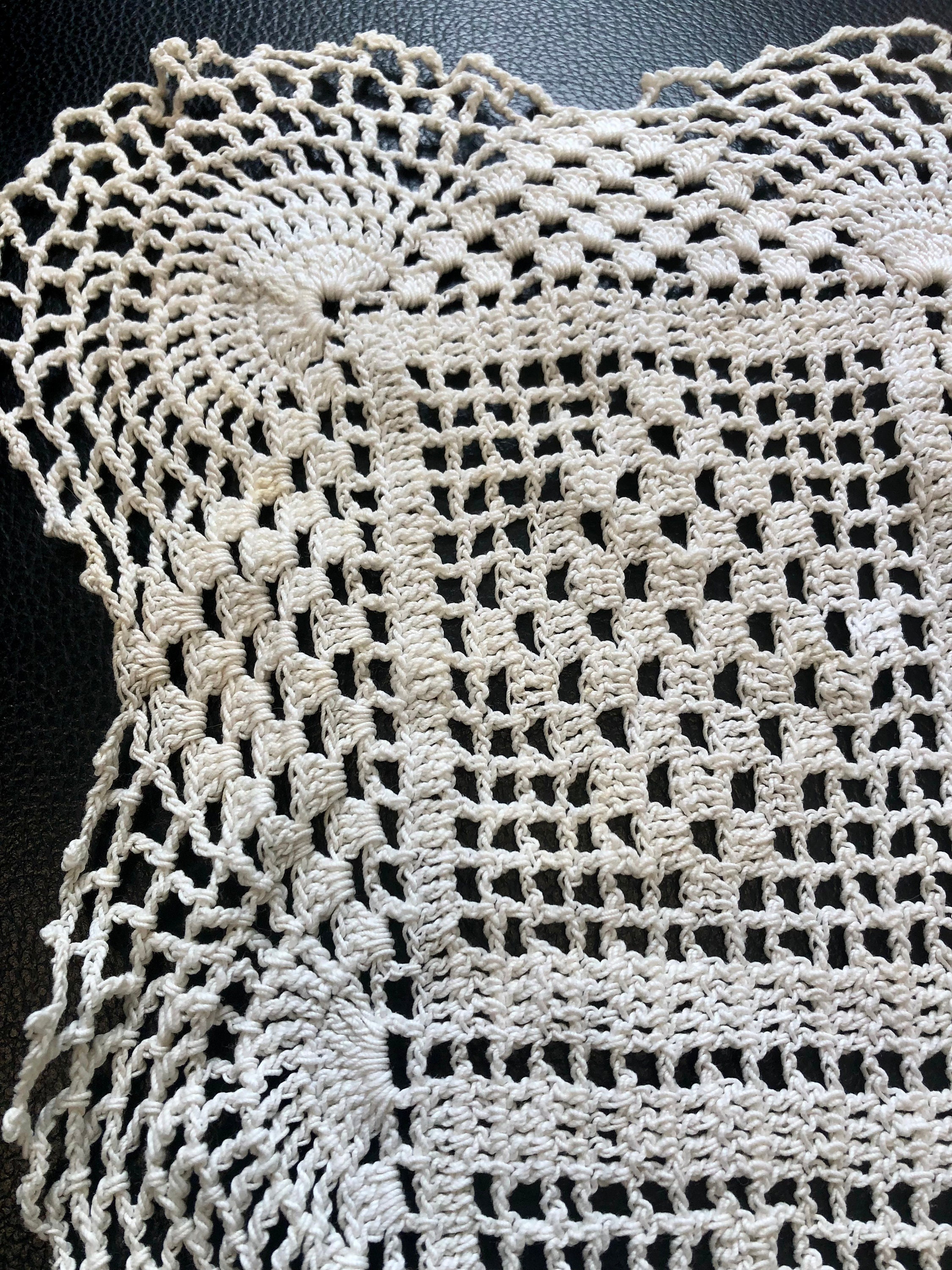 Vintage Rectangle Shape Doily - Etsy