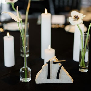 Serif 3D Printed Plastic Table Numbers