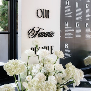 Letters for Sign &quot;Our Favorite People&quot;