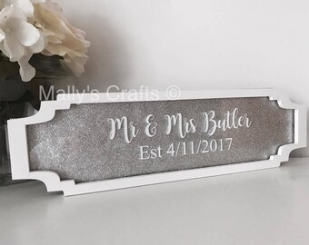 wedding plaque etsy