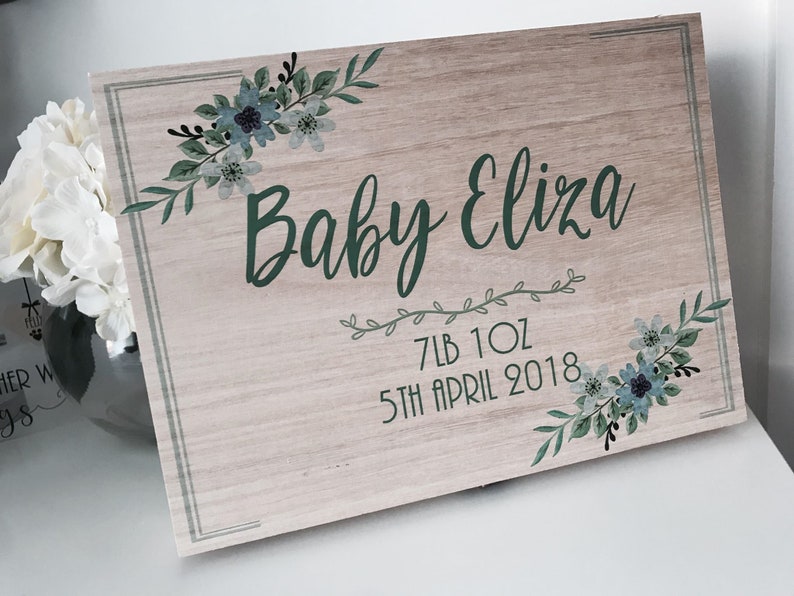 personalized birth certificate keepsake box