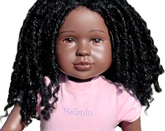 Nia beautiful black doll with locs