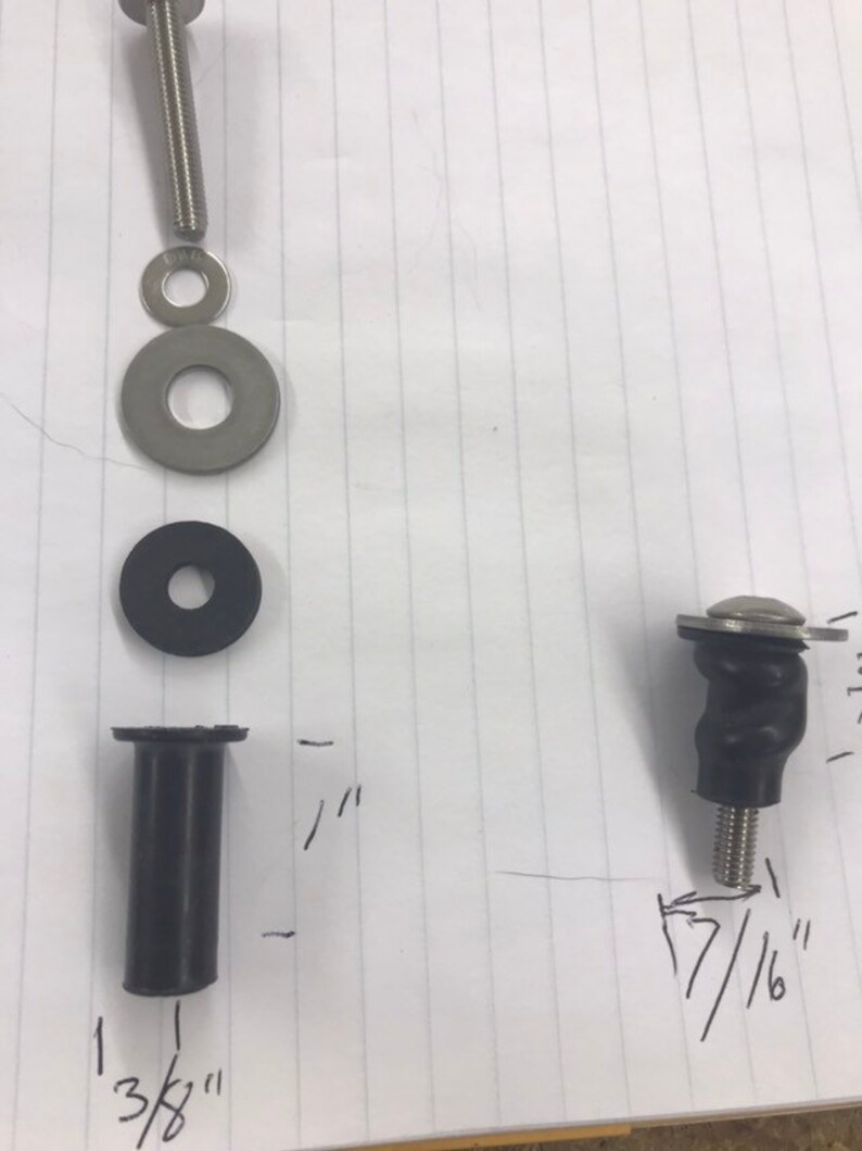 Kohler Toilet Seat Blind Anchor Nuts, Simplified Version Complete Kit