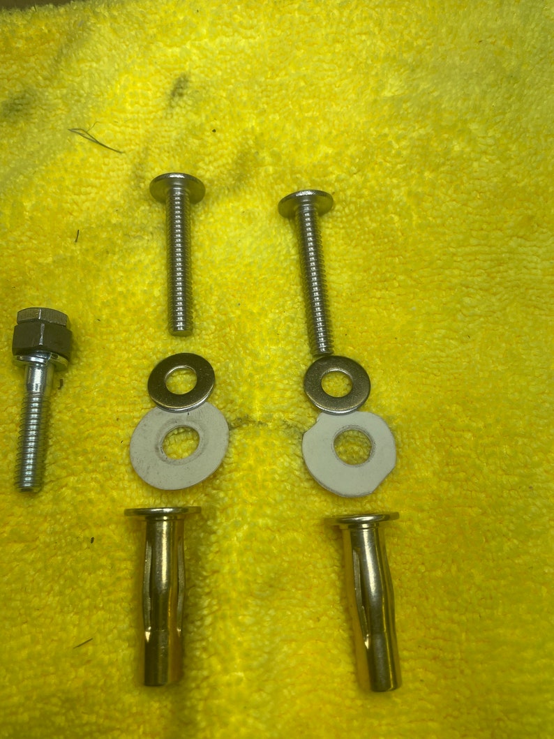 Kohler Seat Anchor Nut Kit for One Piece Toilet, All Mounting Hardware