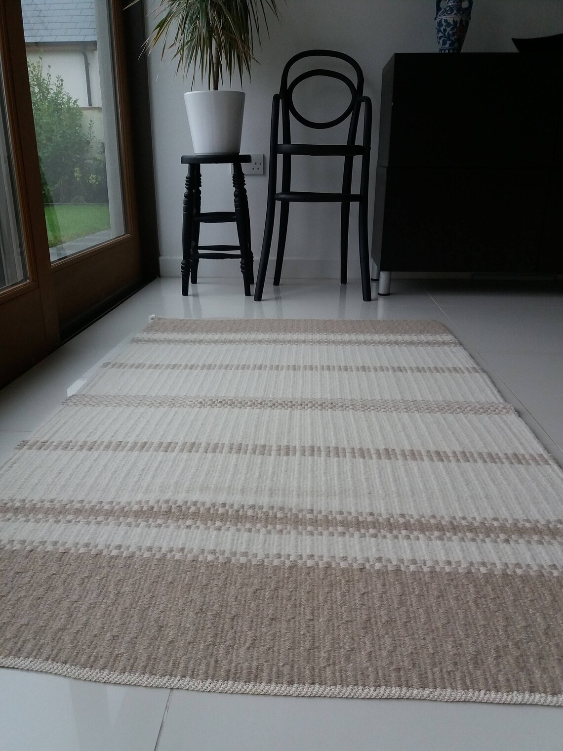 Handwoven alpaca rug Etsy