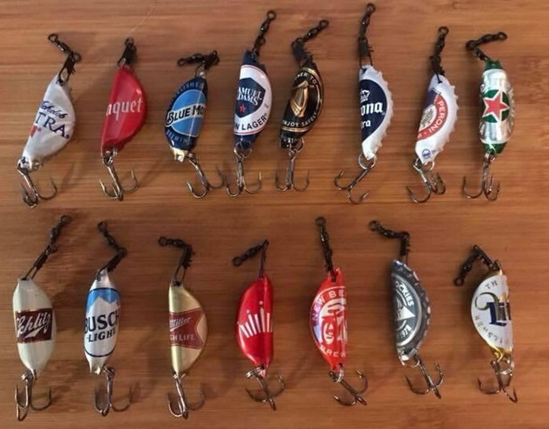 Beer Cap Fishing Lures Etsy Canada