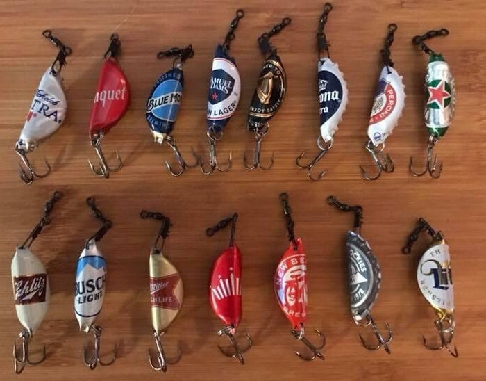 bottle cap fishing lure for sale Beer Cap Fishing Lures