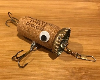 Wine Cork/Beer Cap Fishing Lure