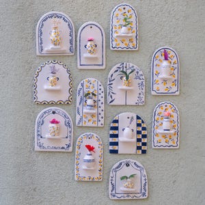 Handmade Ceramic Lemon Wall Hanging: Mediterranean Kitchen Home Decor