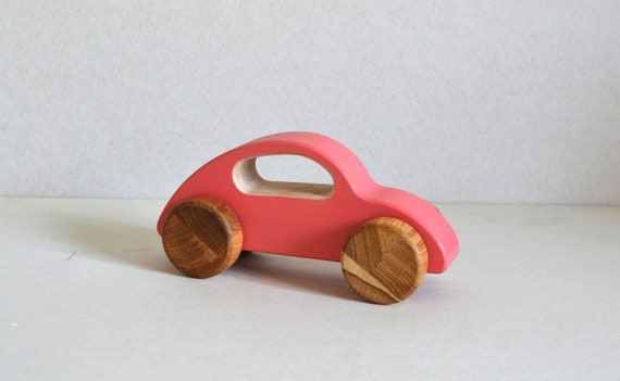 wooden toddler car