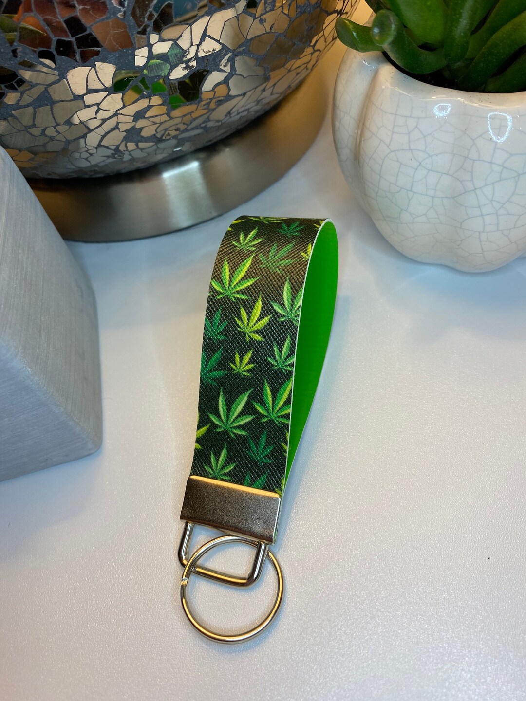 Stoner 420 Faux Leather Keychain - Etsy