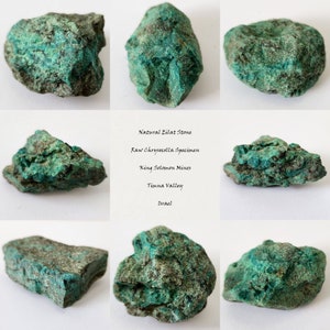 Energy Eilat Stone • Raw Chrysocolla Specimen • Biblical King Solomon's Mines • Timna Valley • Israel • Holy Land