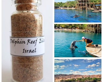 Dolphin Reef Beach Sand • Red Sea • Eilat • Bottled Souvenir • Holy Land