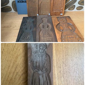wooden Speculoos cookie mold - Speculaasplank - Dutch - Vintage -Gingerbread