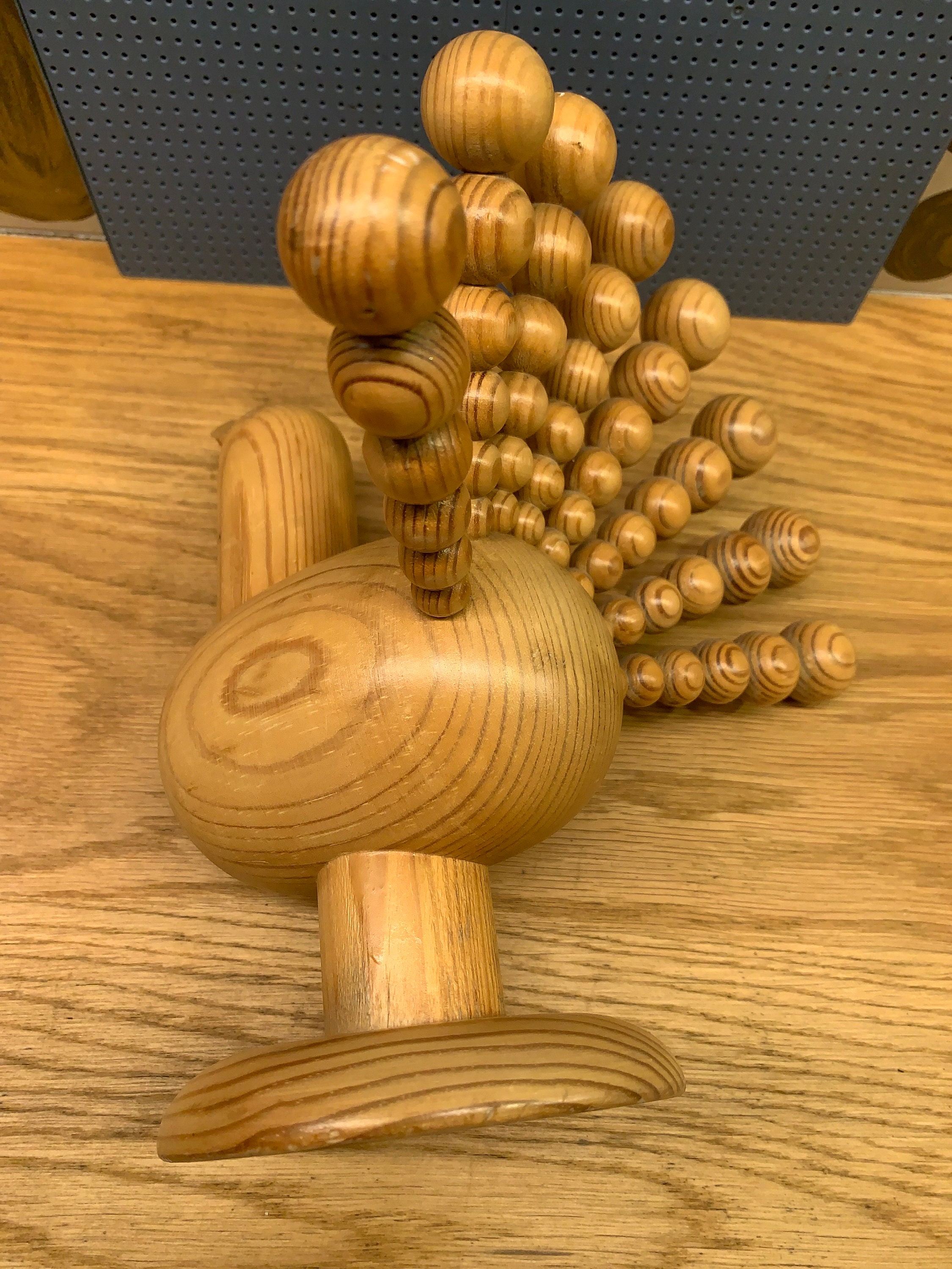 Aarikka Vintage Wooden Peacock Bird Mid Century Modern Sculpture
