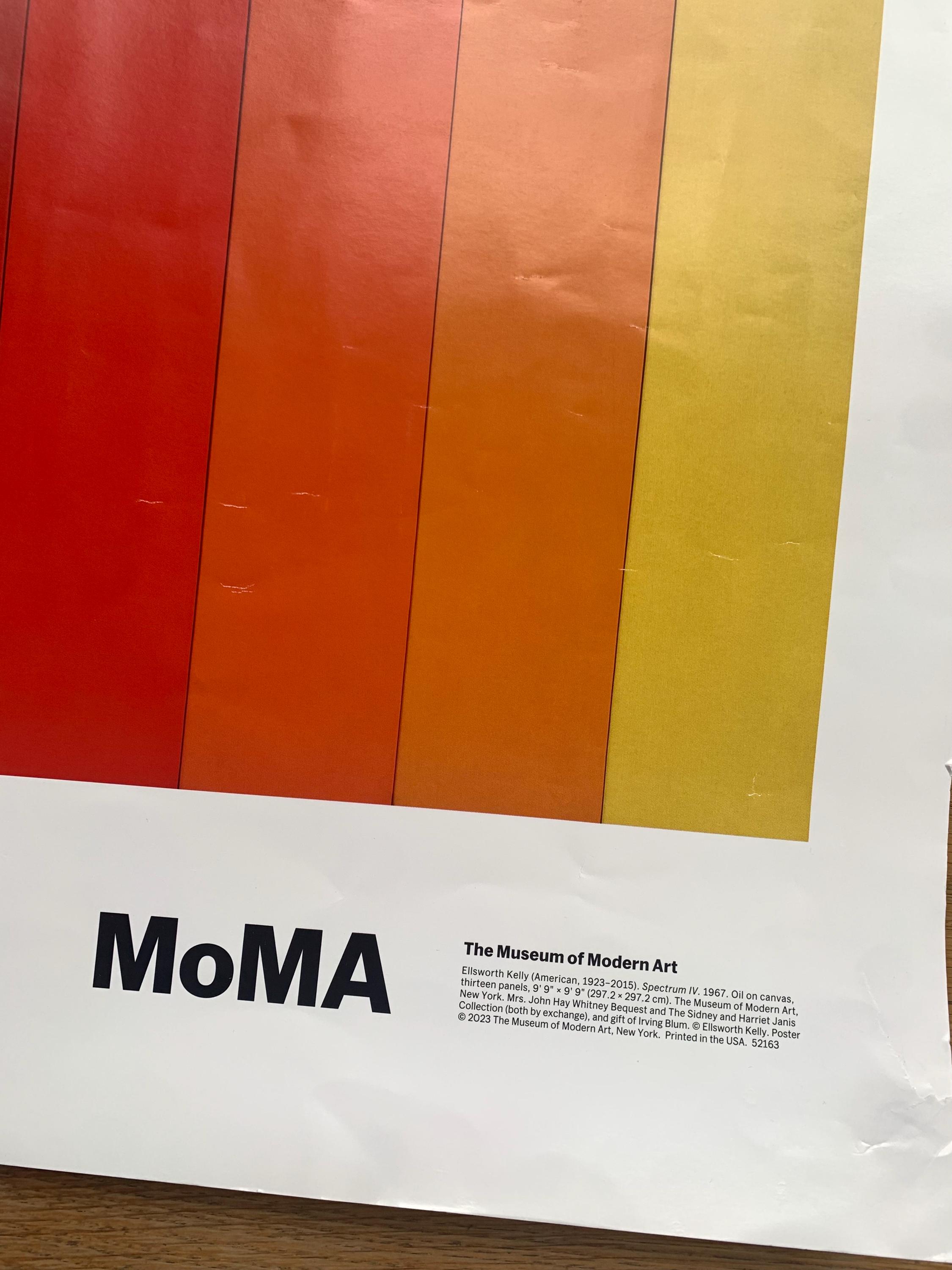 Ellsworth Kelly Modernist Lithograph Print Framed Museum of Modern 
