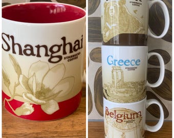 Shanghai / Australië Starbucks-koffieverzamelaarserie 16fl oz/473 ml / 2008-2013 / mok