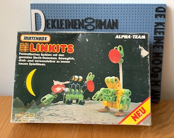Vintage 1980s Matchbox Construction Game - Linkits - Alpha Team LK64-102