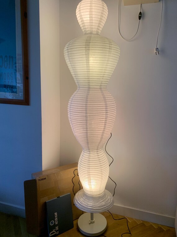 Rare Vintage Ikea Torim FEMALE Mannequin-shaped Paper Floorlamp