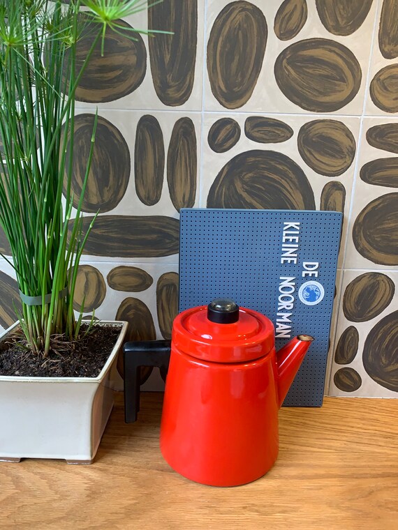 FINEL フィネル Antti Nurmesniemi ARABIA Vintage Finel ARABIA / Made in Finland / Enamel Coffeepot / Design