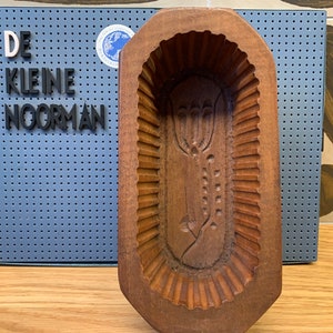 Beautiful vintage wooden butter mold - Easter decoration - Flower - boter