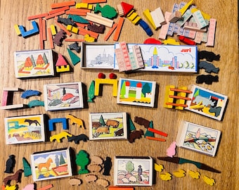 Juri Matchbox Baukasten 8 Zoo + 1 City miniatures - Fabriqué en Allemagne de l'Ouest