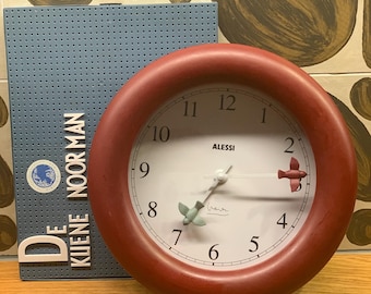 Vintage 1960's Alessi Cronotime Tubular Clock Designed by Pio