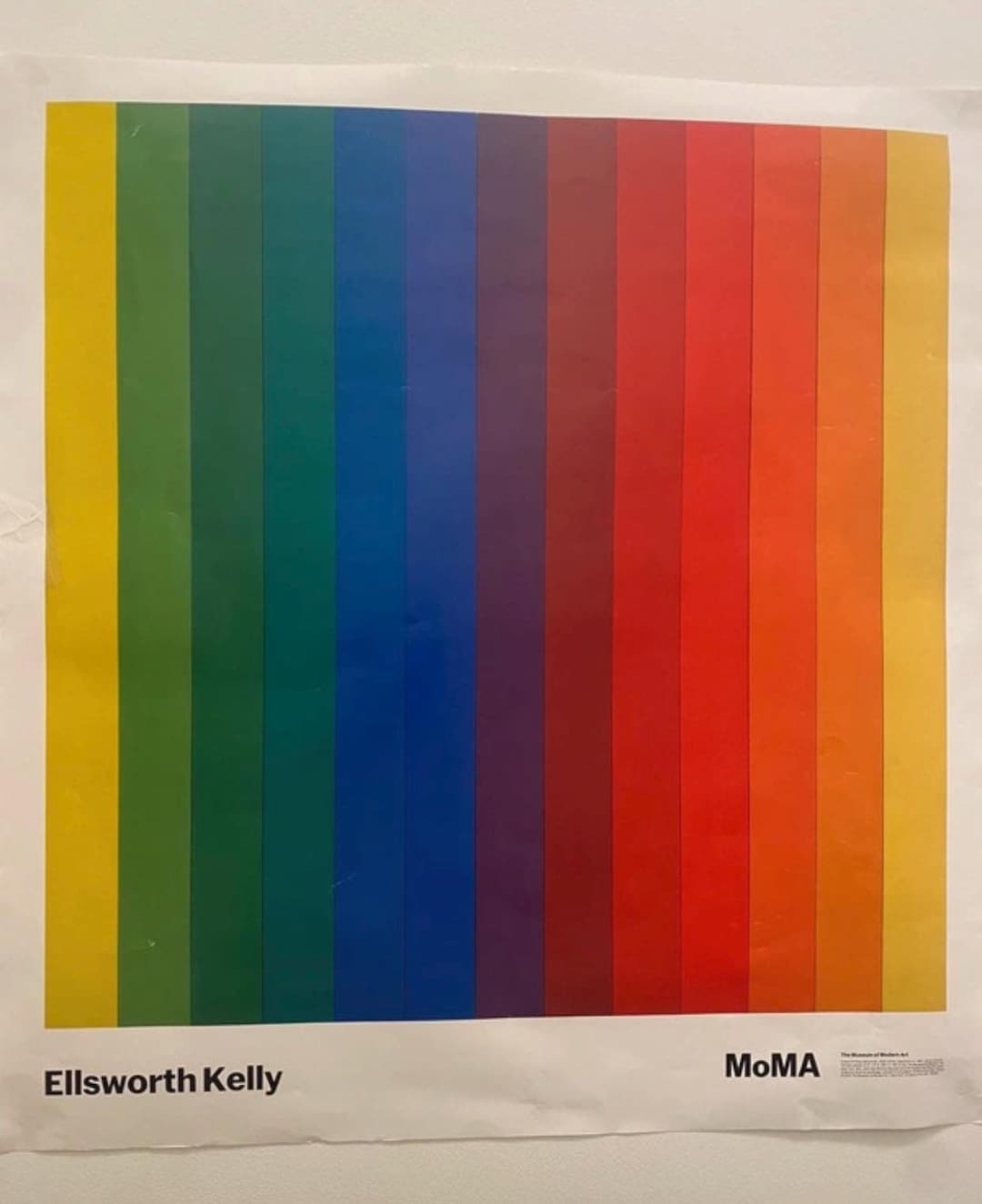 Ellsworth Kelly Modernist Lithograph Print Framed Museum of Modern