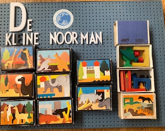 Juri vintage Matchbox Baukasten 9 jeux de miniatures Zoo - Fabriqué en Allemagne de l'Ouest