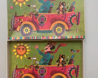 puzzle jumbo junior vintage 70 pièces / fabriqué aux Pays-Bas / entièrement emboîtable / Alfons van Heusden
