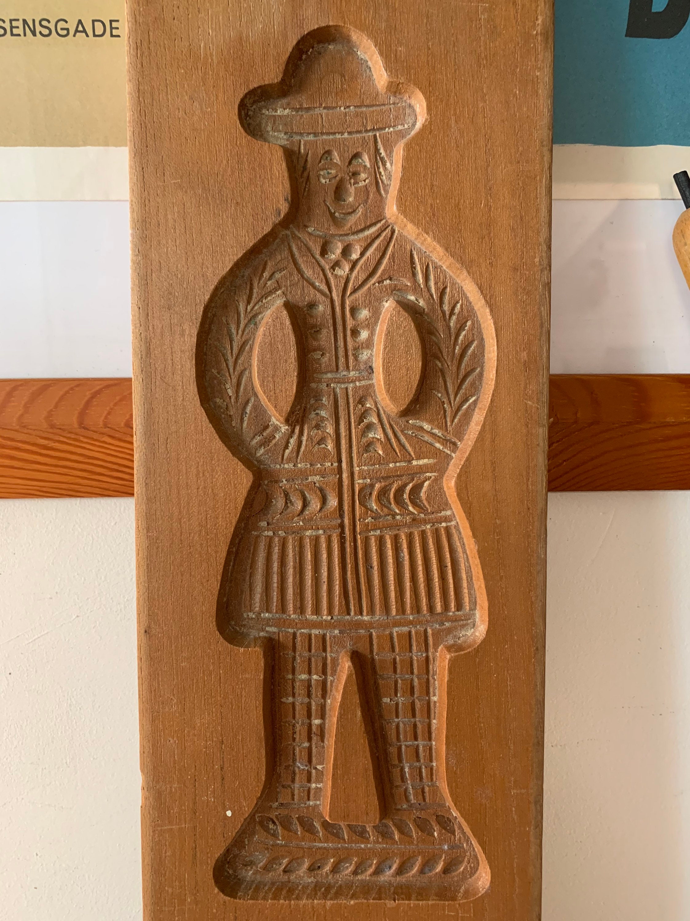 Vintage Wooden Speculoos Speculaas Cookie Mold Speculaasplank Etsy