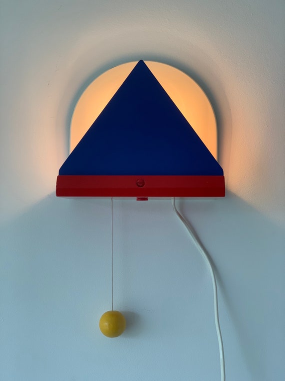Vintage Ikea Sweden Stoja Memphis Milano Style Wall Lamp 90's