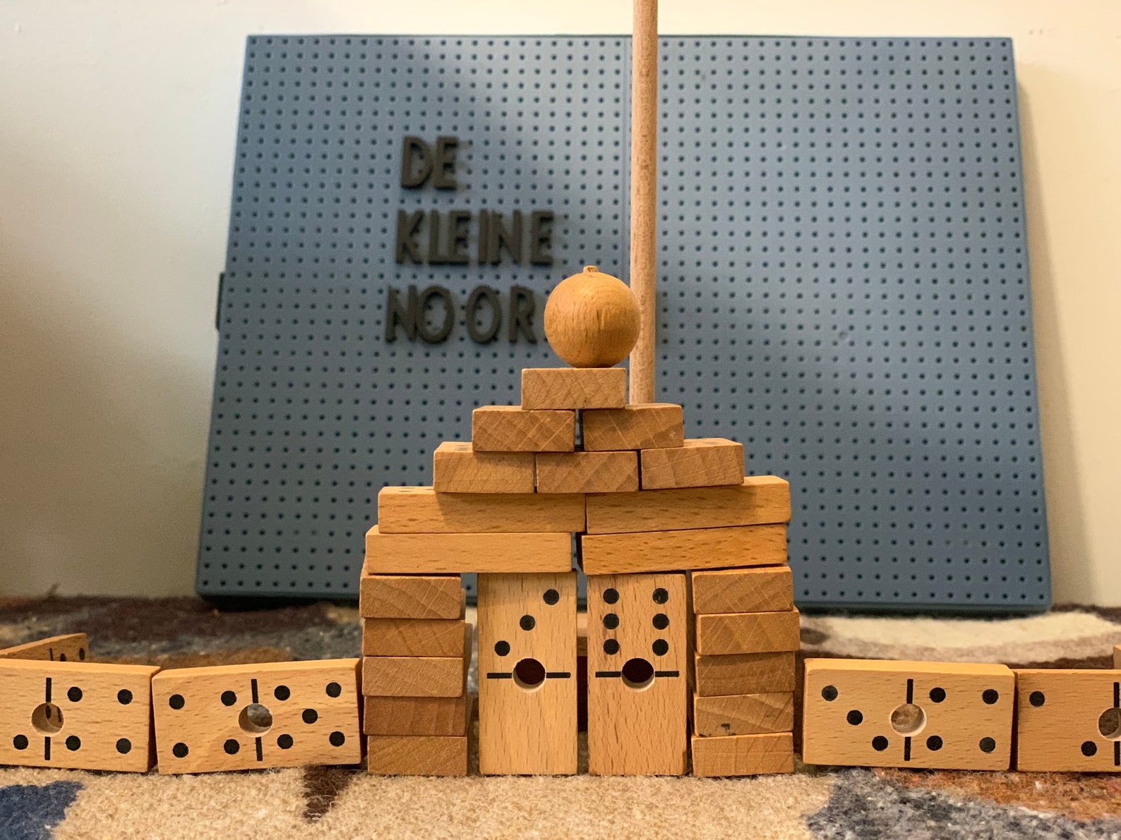 Wooden stacking tower Domino game Etsy