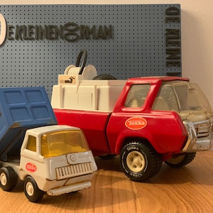 Vintage Tonka Fire Truck and Garbage Truck