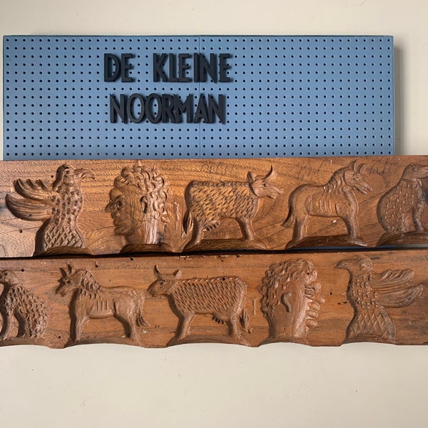 Rare antique wooden speculoos Speculaas cookie mold - Speculaasplank - Dutch - Gingerbread - suikerbeest