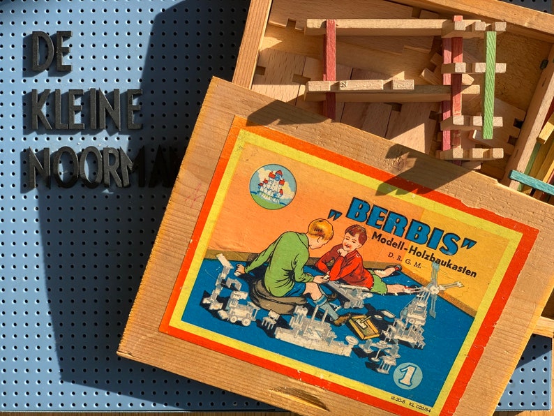 Berbis Holzbaukasten Wooden Toys Made in Germany Building Etsy