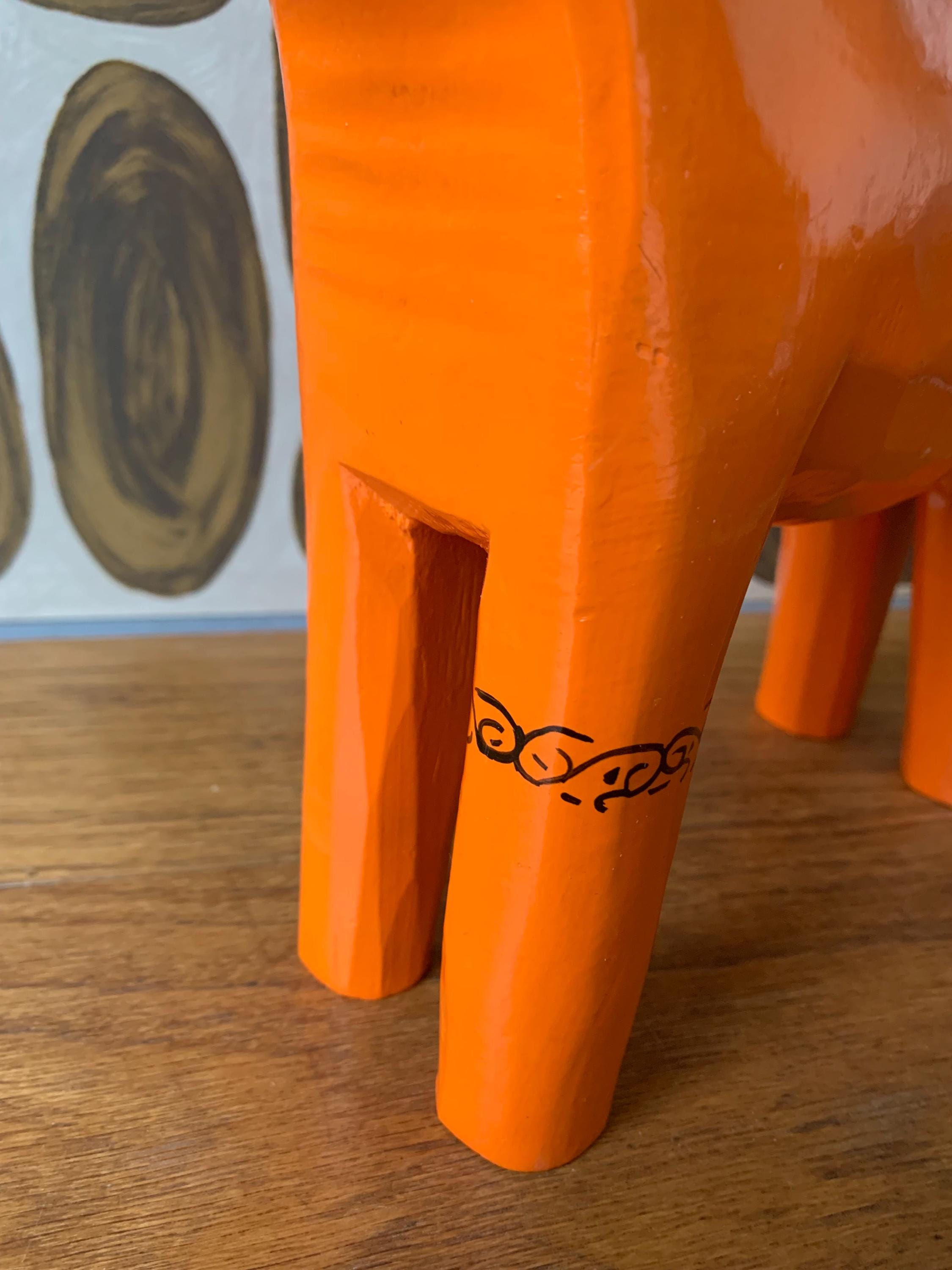 Vintage Ikea 1999 Sweden Wooden 26.5 Cm Dala Dalarna Horse Sweden
