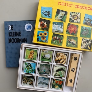 Juegos de memoria de la naturaleza vintage de Otto Maier Verlag Ravensburger, fabricados en Alemania Occidental, completos