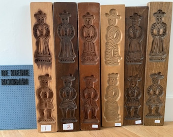 wooden Speculoos cookie mold - Speculaasplank - Dutch - Vintage -Gingerbread DKN-SP24