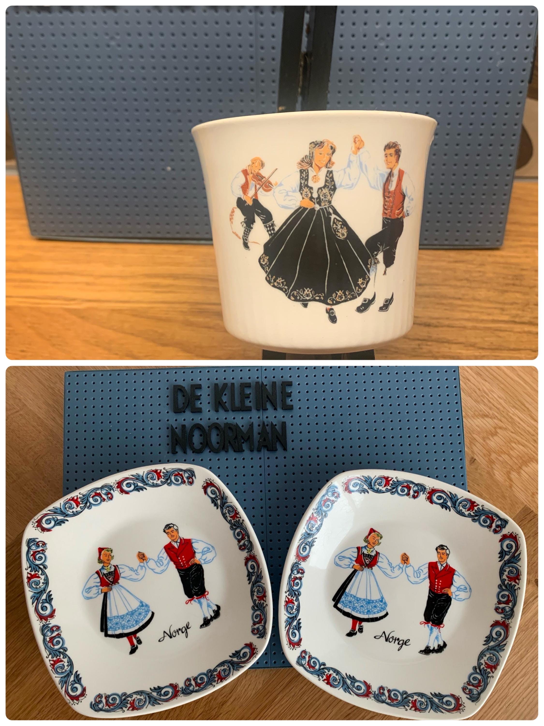 Norge Norway - Figgjo Flint - Decoratieblad / Beker / Bord and Cup / Set /  Vintage - Etsy