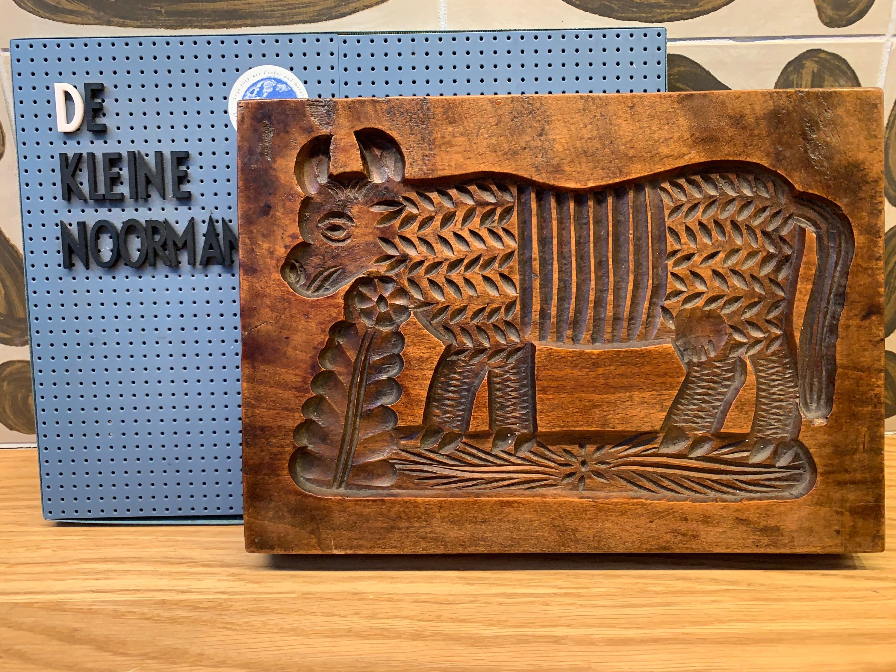 Vintage Wooden Speculoos Speculaas Cookie Mold Etsy