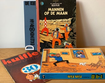 TinTin / Kuifje Comicbook Mannen op de Maan - Puzzle Kuifje 30e verjaardag & Wild Horse