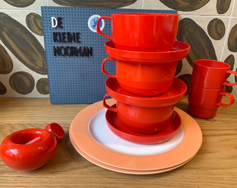 Heerlijke zomercampingset - ピックニックセット - ヴィンテージ - オランダ製メパール - Dana plast デネマルケン - ノーテンクレーカー
