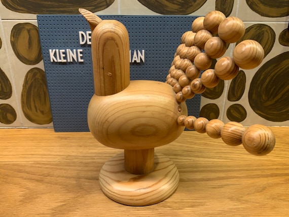 Aarikka Vintage Wooden Peacock Bird Mid Century Modern Sculpture