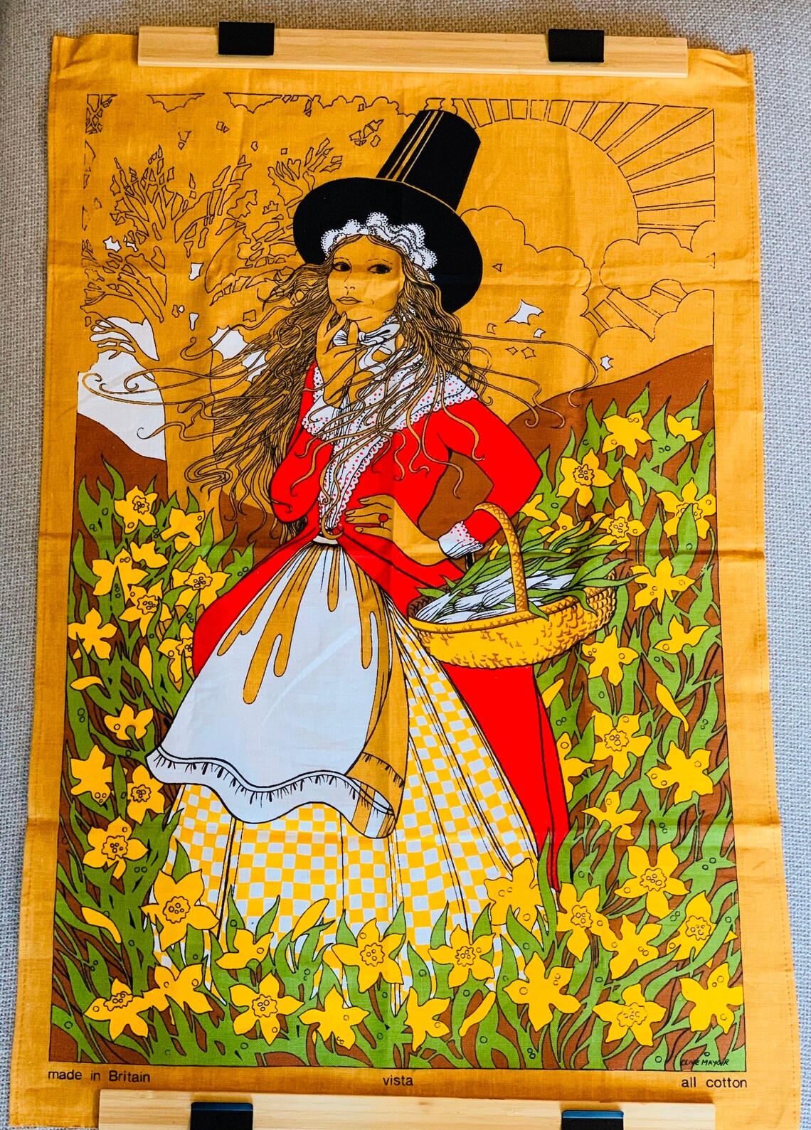 Vista Clive Mayor All Cotton Folk Fabric Wall Decoration Etsy